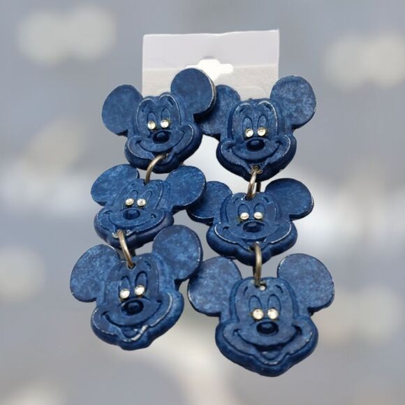 Mickey Mouse Clip-on Earrings by Jeff Lieb - Picture 2 of 4